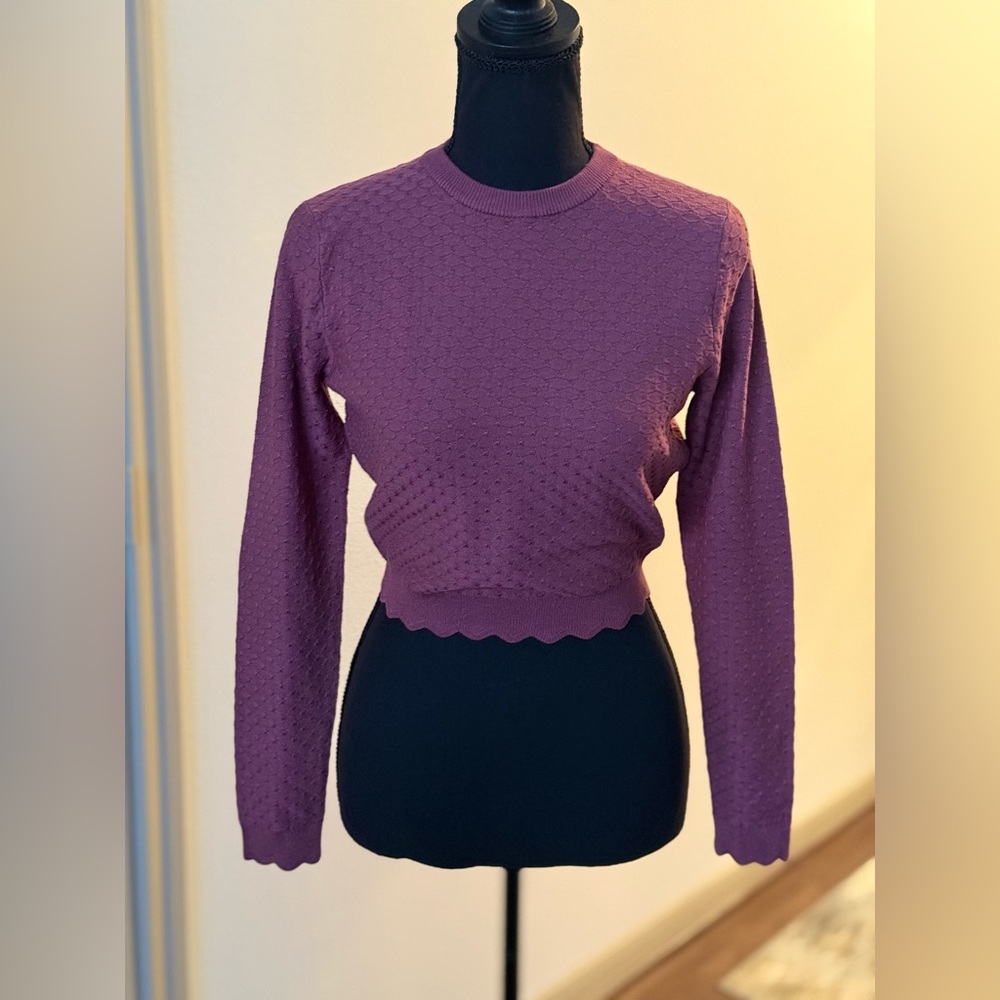 Zara Pink Textured Women's Top
